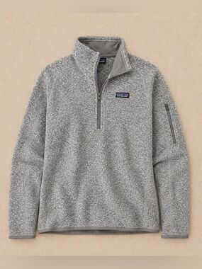 Patagonia “Better Sweater” 1/4 Zip Fleece Pullover | Birch White | Women’s XS